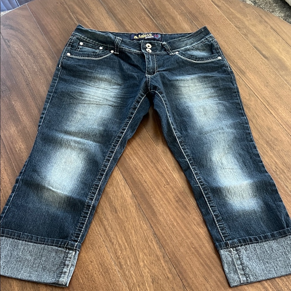 Angels Jeans Dark Wash Cropped Denim